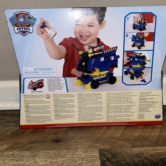 NWT Paw Patrol Chase Rise and Rescue Transforming Toy Car w/Action Figure - Picture 2 of 5